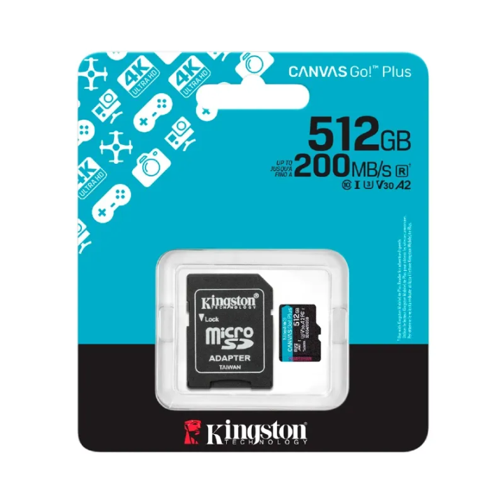 Kingston MC microSD 512GB CanvasGoPlus