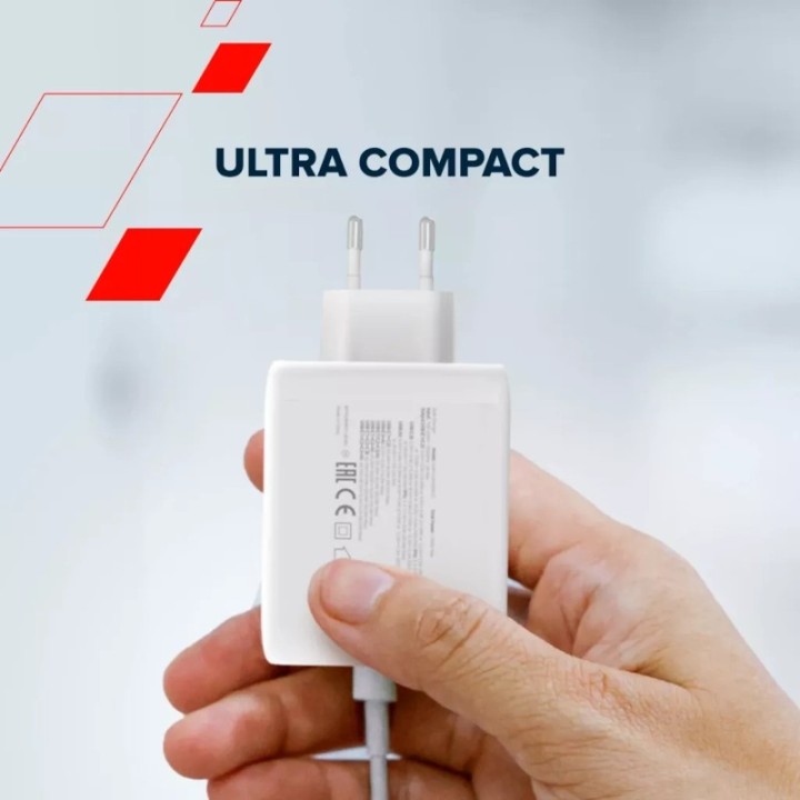 Canyon punjač CU100ACC GaN 100W 3x USB-C + 1x USB-A PD/QC bijeli CNS-CUW100ACC