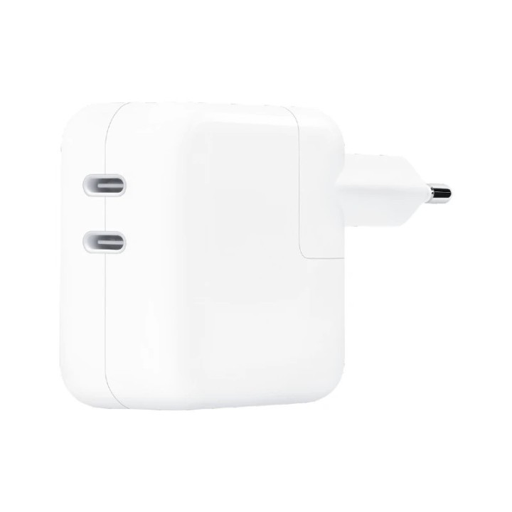 Apple punjač Dual USB-C 35W bijeli bez kabla