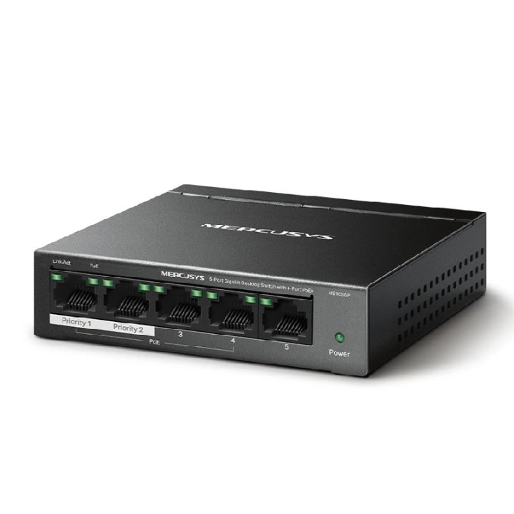 Mercusys switch 5-portni gigabitni MS105GP 4xPOE