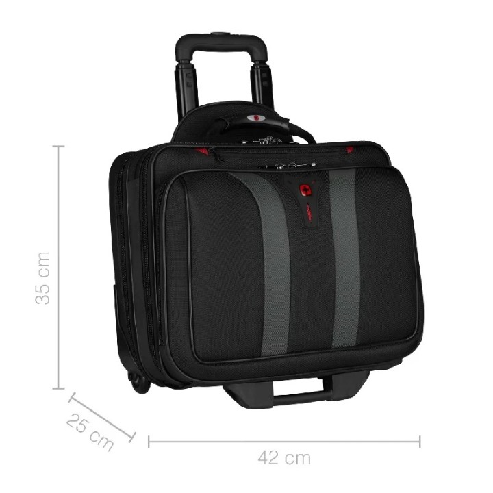 Wenger torba za laptop sa točkičima i ručkom Granada 17'' crna