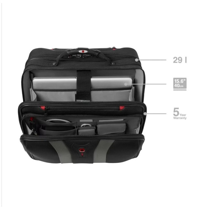 Wenger torba za laptop sa točkičima i ručkom Granada 17'' crna