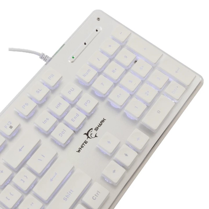 White shark gaming tastatura Tachi US bijela