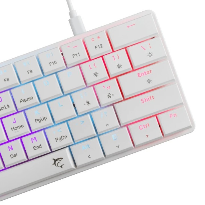 White shark gaming tastatura Nagamaki mehanička red SW US bijela