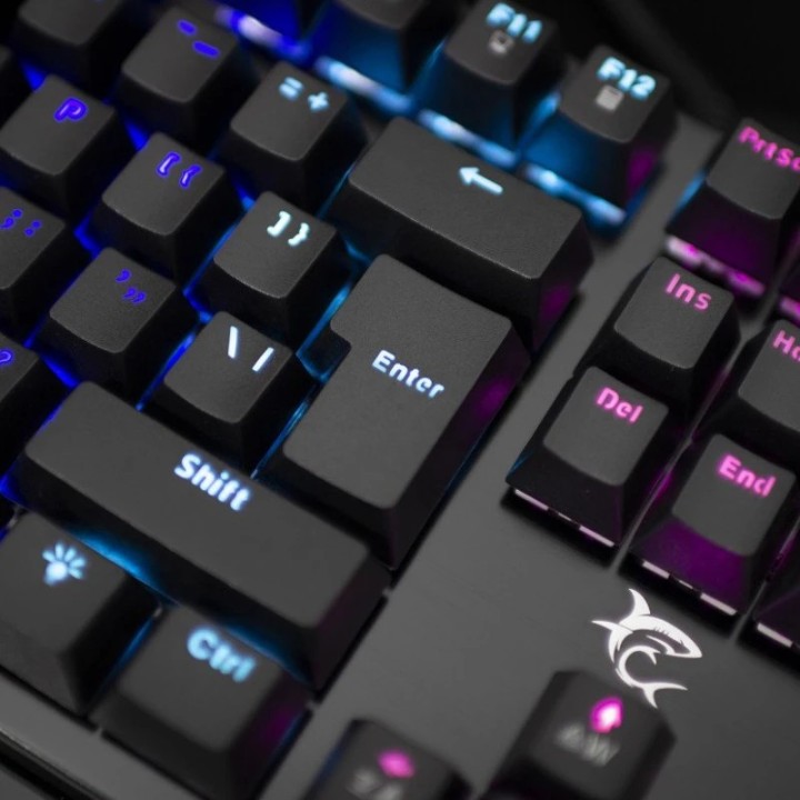 White shark gaming tastatura Spartan mehanička blue SW crna
