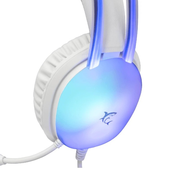 White shark slušalice Peacock-2 bijele