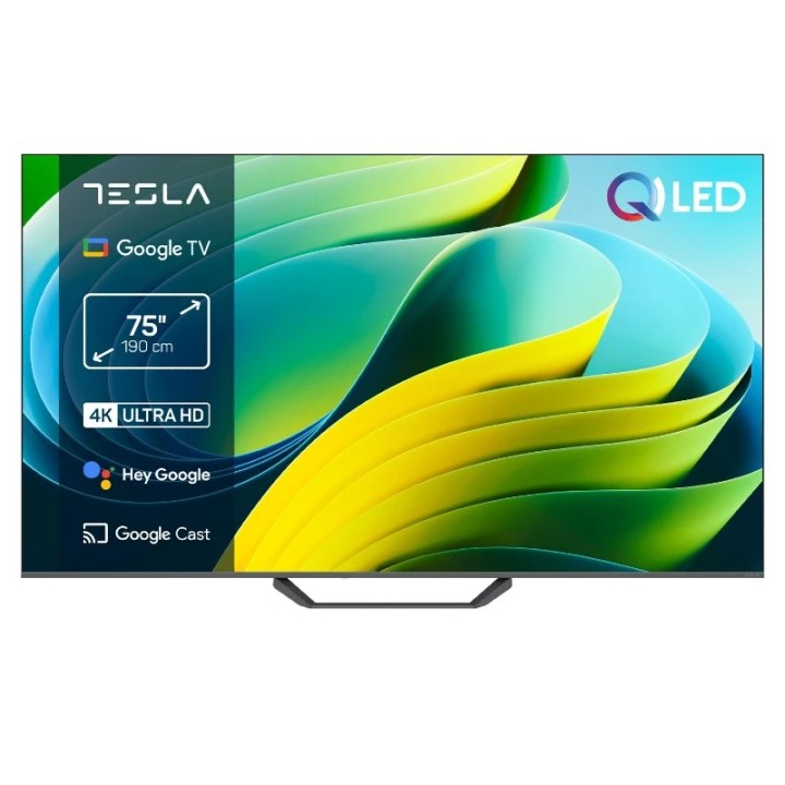 Tesla TV Q75E655GUS QLED 75'' (190cm) 4K UHD, Google TV