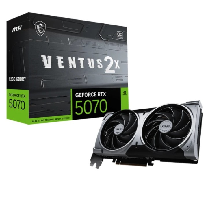 MSI grafička kartica RTX5070 Ventus 2X OC, 12GB GDDR7