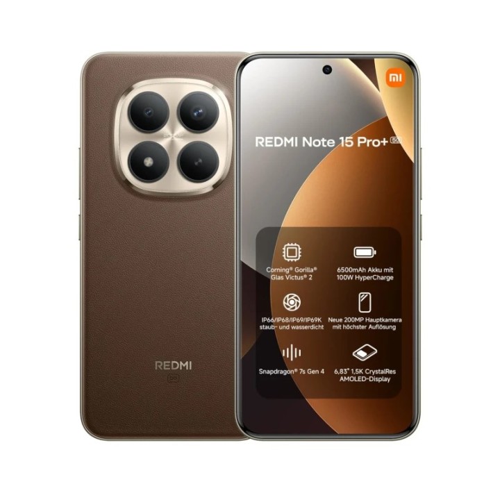 Mobitel Xiaomi Redmi Note 15 Pro+, 5G, 12/512GB, smeđi