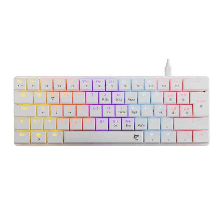 White shark gaming tastatura Nagamaki mehanička Red SW bijela