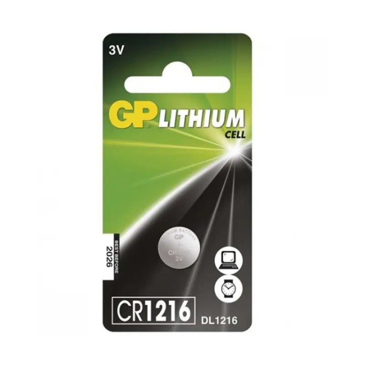 Baterija GP litijska CR1216 3V blister 1/1 B15651