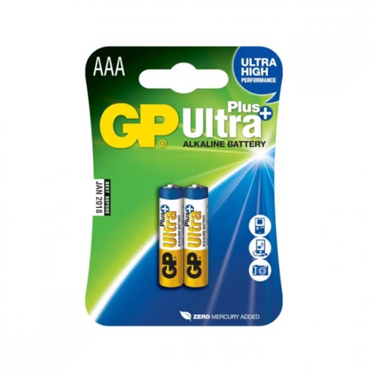 Baterija GP AAA 1,5V Ultra Plus blister 2/1 B17112 Alkalne