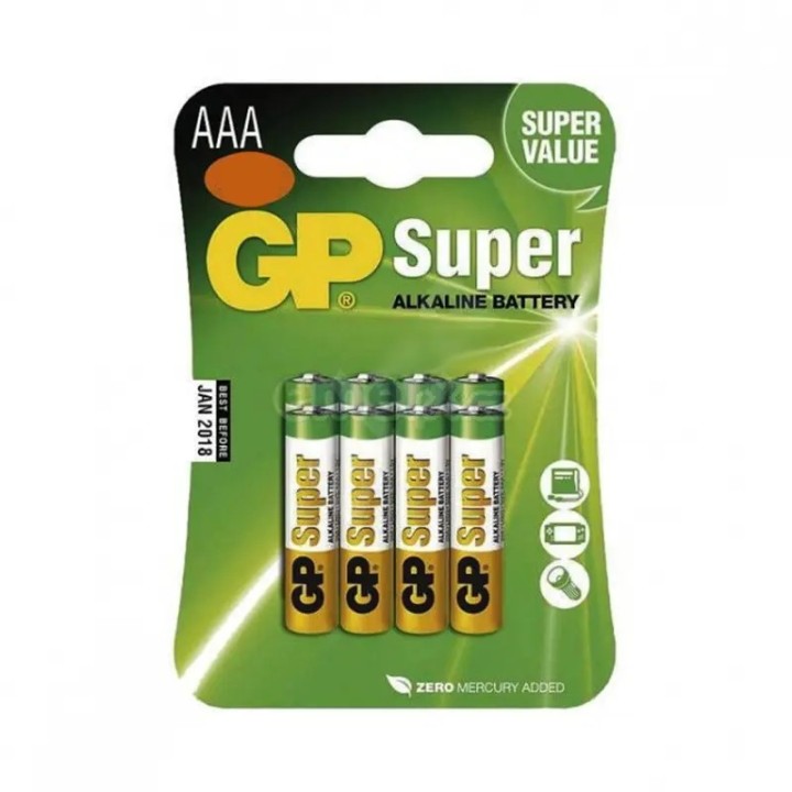 Baterija GP AAA 1,5V Super blister 8/1 B13118