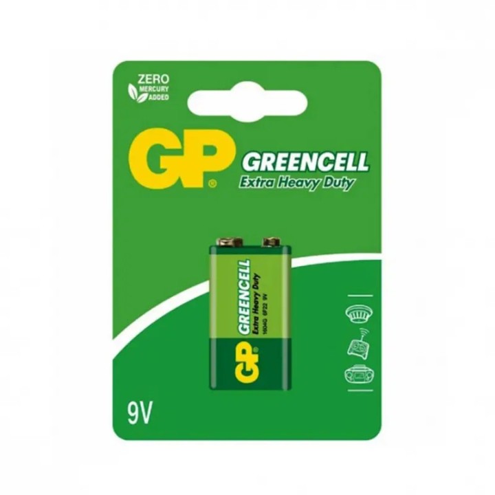 Baterija GP GREENCELL 9V blister 1/1 B1251