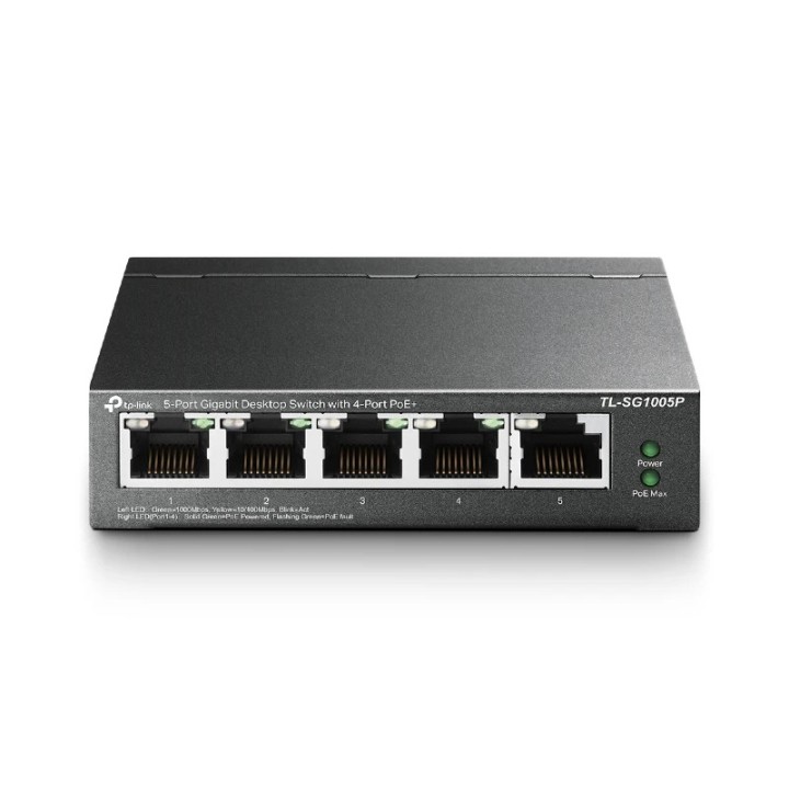 TP-link 5-Port Gigabit Desktop Switch with 4-Port PoE - TL-SG1005P-EU