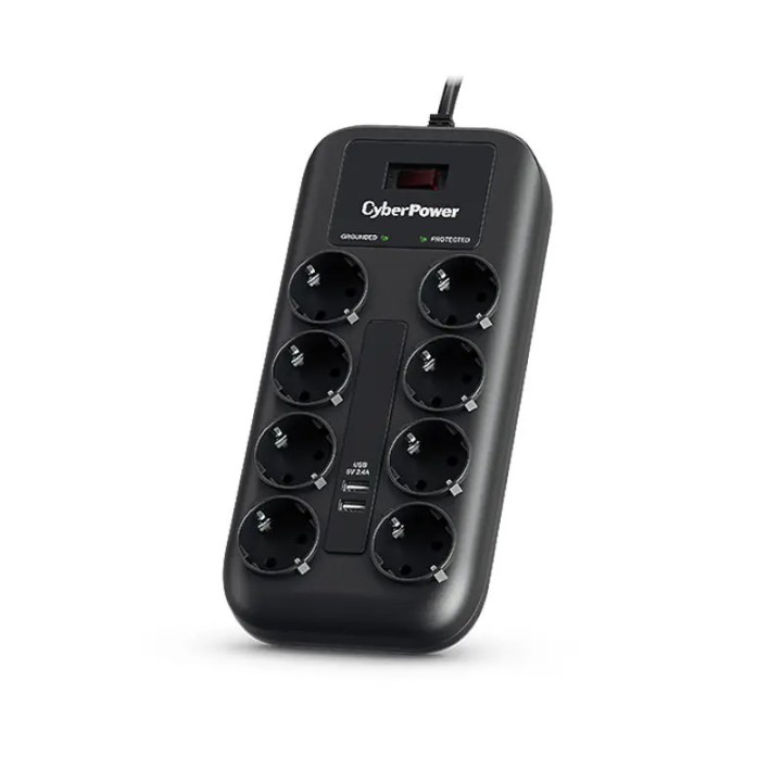 CyberPower prenaponska zaštita 8 utičnica + 2xUSB
