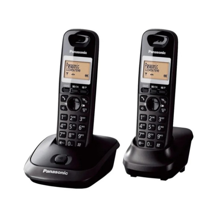 Panasonic telefon KX-TG1612FXH - tamno sivi + dodatna slušalica