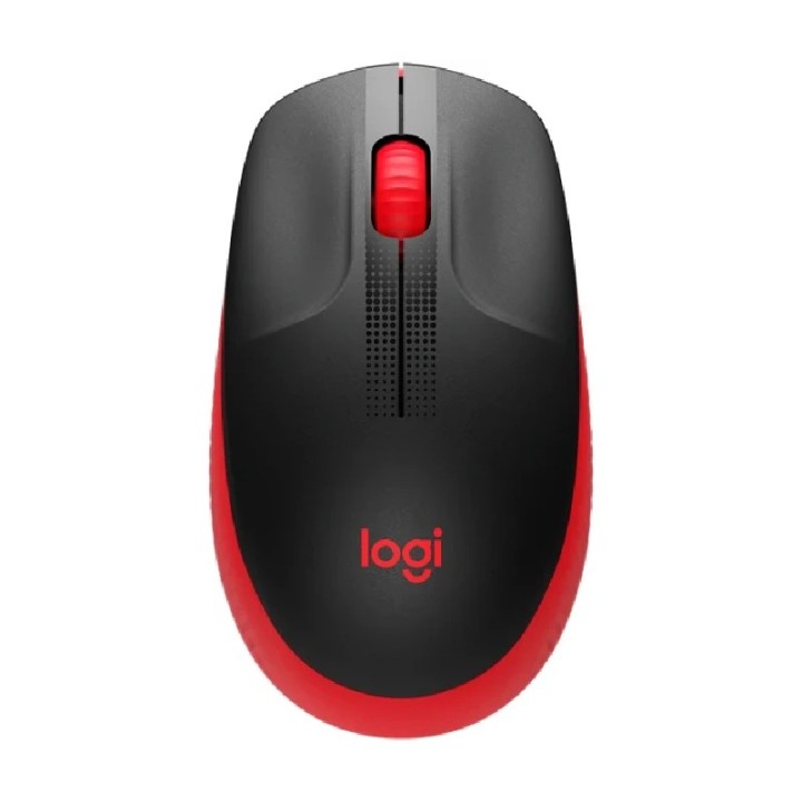 Logitech miš M190 wireless crno/crveni