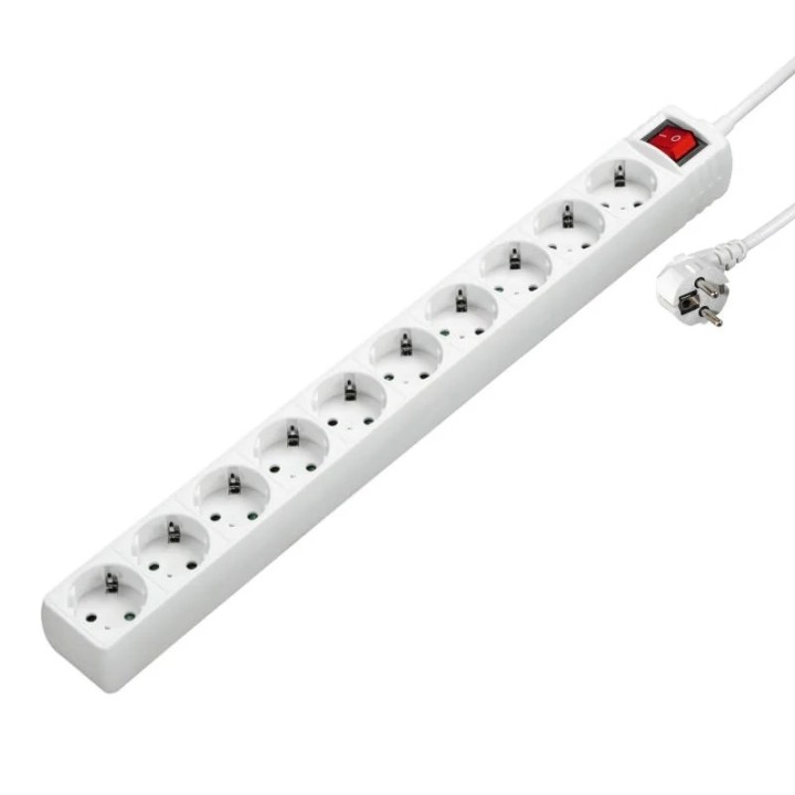 Produžni kabal Hama 10 utičnica 3 m s prekidačem