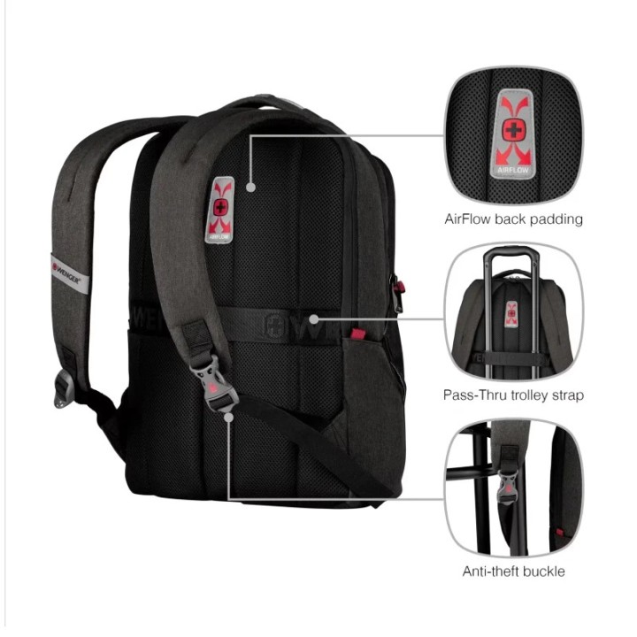 Wenger ruksak za laptop Professional 16 sivi (611641)