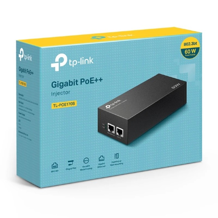 TP-Link TL-POE170S PoE++ Injector Adapter