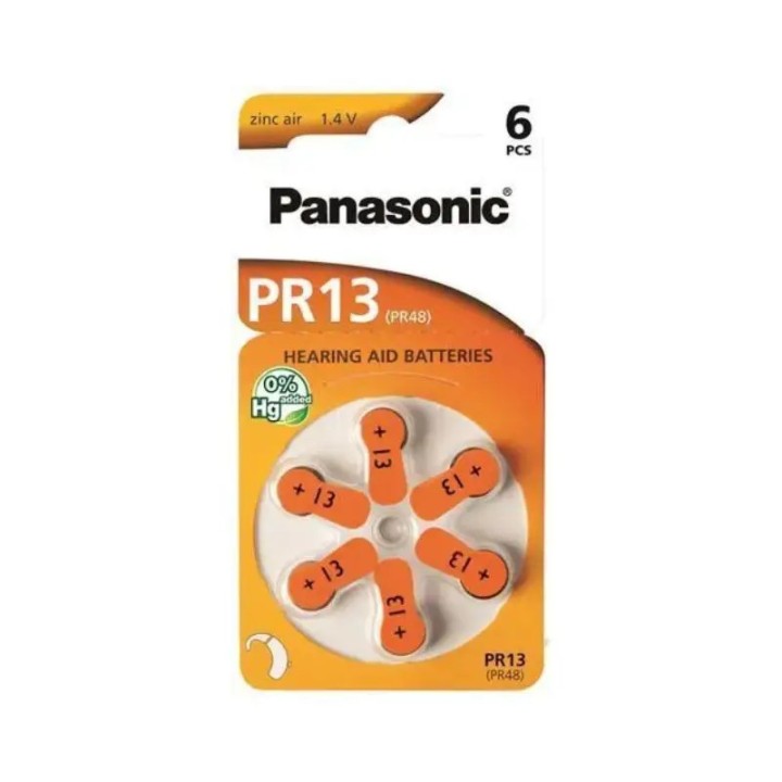 Panasonic baterije PR13L/6LB za slušne aparate