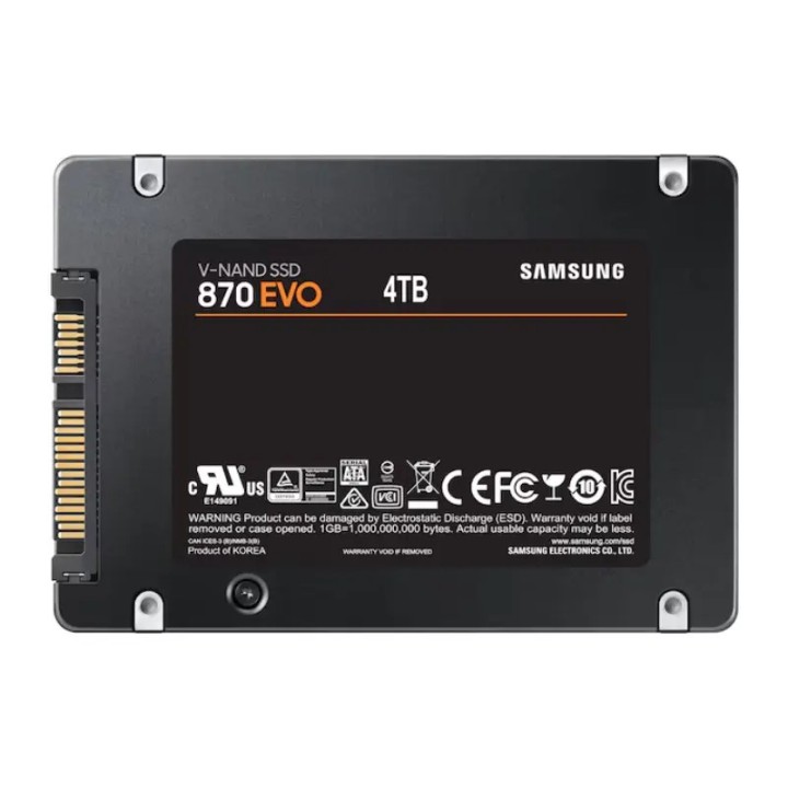 Samsung SSD drive 4TB Evo 870 V-NAND, MZ-77E1T0B/EU