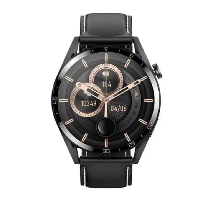 Microwear smartwatch GT3 PRO metal crni, narukvica od umjetne kože