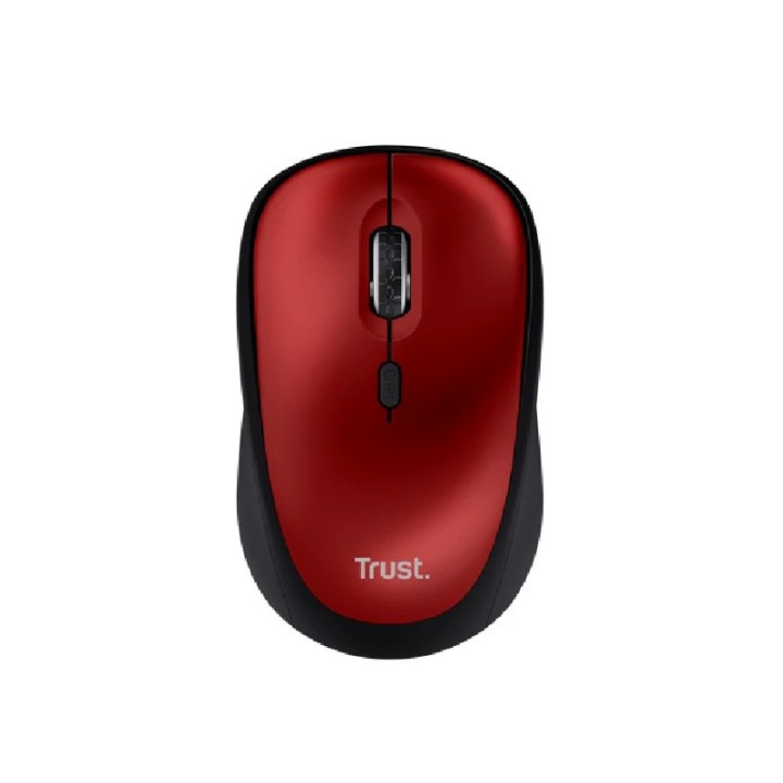 Trust Yvi+ Silent miš bežični crveni