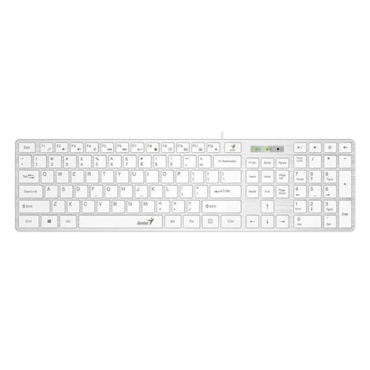 Genius tastatura SlimStar 126 USB bijela