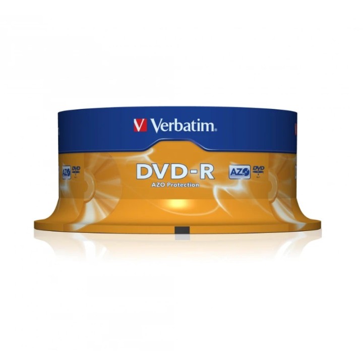 Verbatim DVD-R 4.7GB 16x Matt Silver 25/1 pack spindle (V043522)