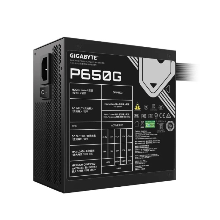 Napojna jedinica Gigabyte P650G 650W 80+ gold
