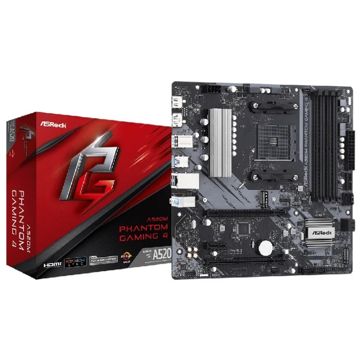 Matična ploča AMD Asrock A520M Phantom Gaming AM4