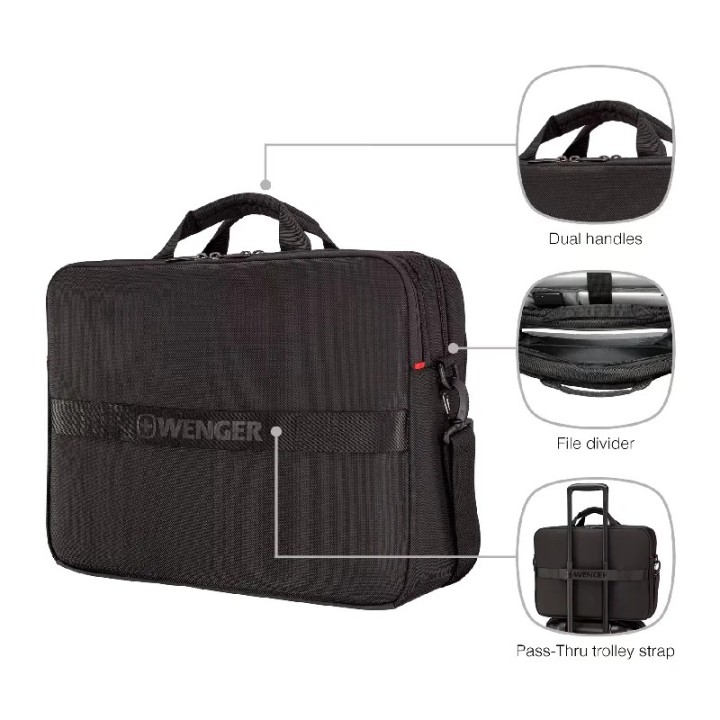 Wenger torba za laptop Xe Brief 17' crna (653301)