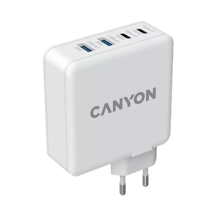 Canyon punjač H-100, 100W UBC-C 3.0 bijeli 30W, 4 porta