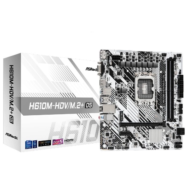 Matična ploča ASROCK, Intel H610M-HDV/M.2+ D5