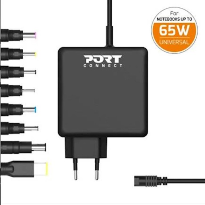 Punjač za laptop Port Type C 65W 8 nastavaka